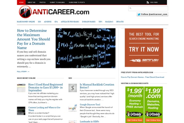 Blogging News theme websites examples