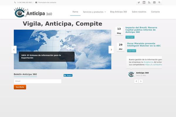 Envision theme site design template sample