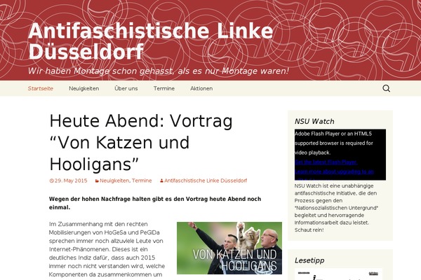 antifa-duesseldorf.de site used Twenty Thirteen