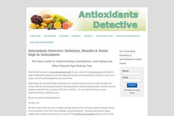 antioxidantsdetective.com site used Headway