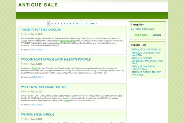 Light Green theme site design template sample