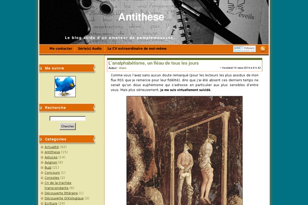 antithese.fr site used Corporate Globe