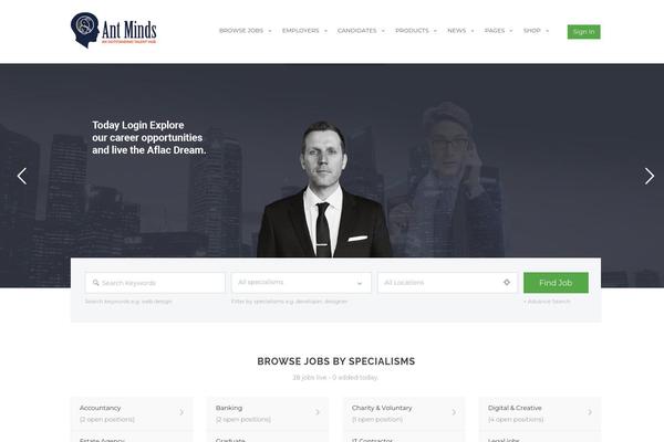 Site using Jobhunt-apply-with-facebook plugin