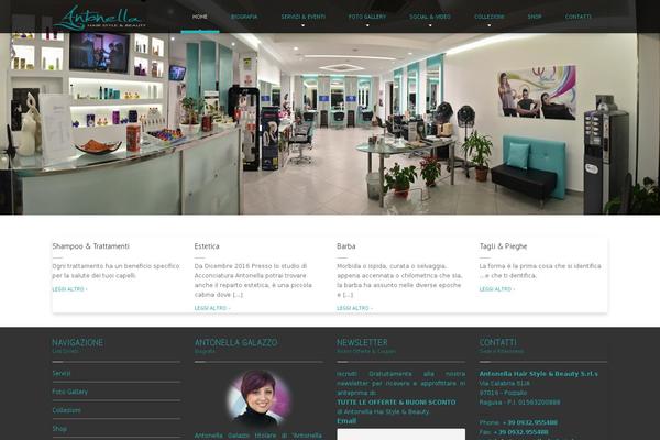 HairPress theme site design template sample