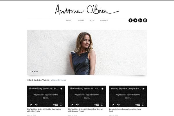 antoniaobrien.com site used Minimalisto