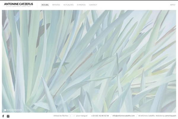 Fluxus theme site design template sample