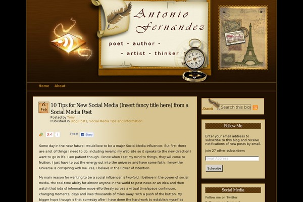 antoniogfernandez.com site used Feather-pen