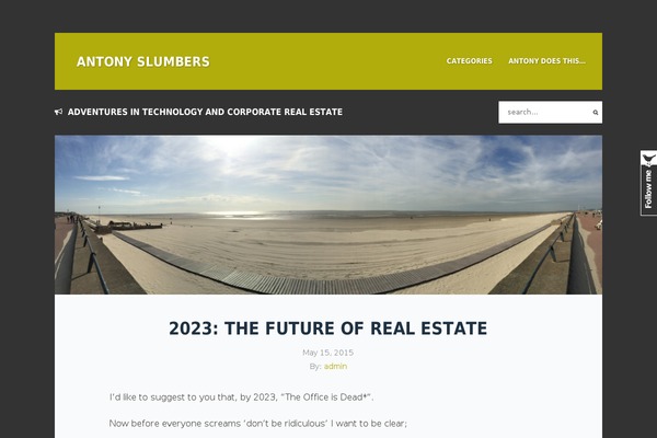 Thoughts theme site design template sample