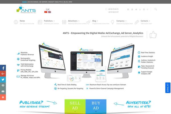 Glider website example screenshot