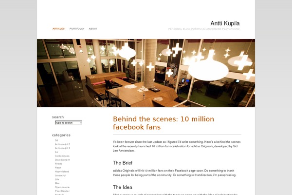 V3 theme site design template sample