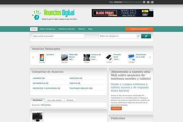 Site using Classipress-ribbons plugin