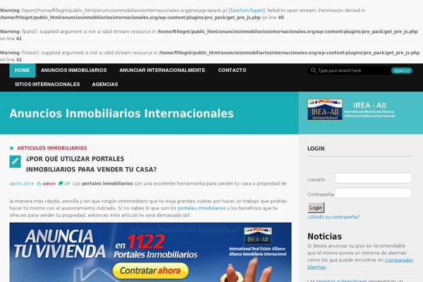 anunciosinmobiliariosinternacionales.org site used Forceful