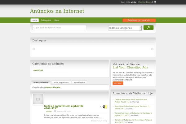 ClassiPress theme site design template sample