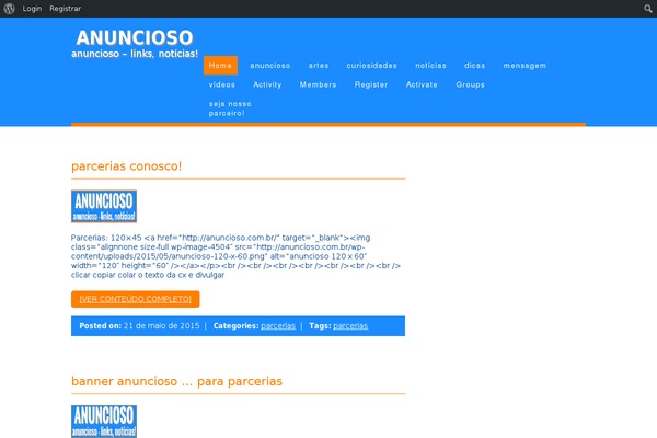Orangi theme site design template sample