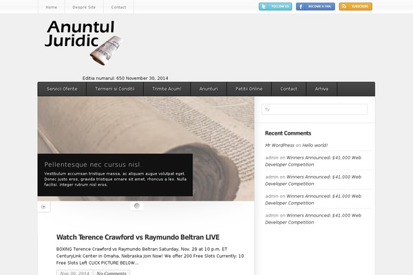 anuntuljuridic.ro site used Averin