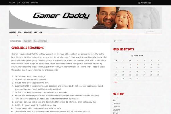 Supernova theme site design template sample