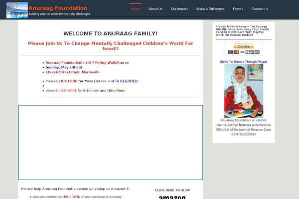 anuraagfoundation.org site used eVision corporate