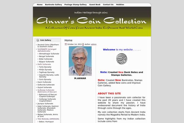 anwarscoincollection.com site used Thepink