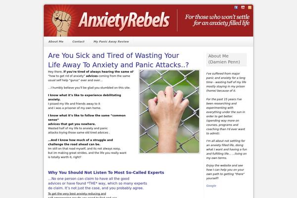anxietyrebels.com site used All In One Theme