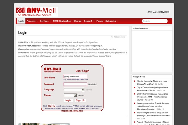 Site using WP Contact Form plugin