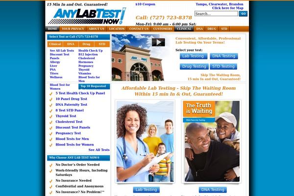 Lab theme site design template sample