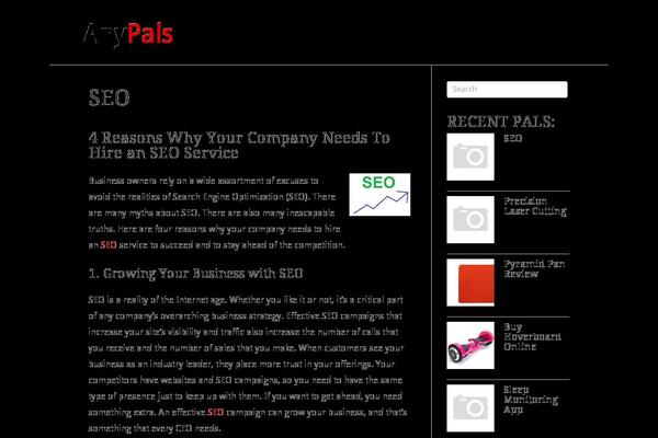Hellish Simplicity theme site design template sample