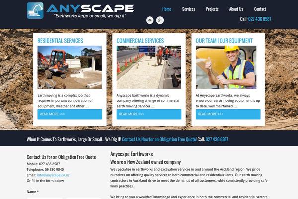 Enterprise Pro theme site design template sample