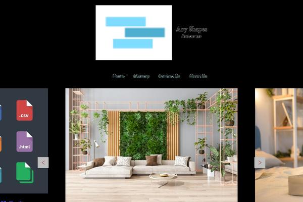 anyshapes.com site used Blossom Magazine