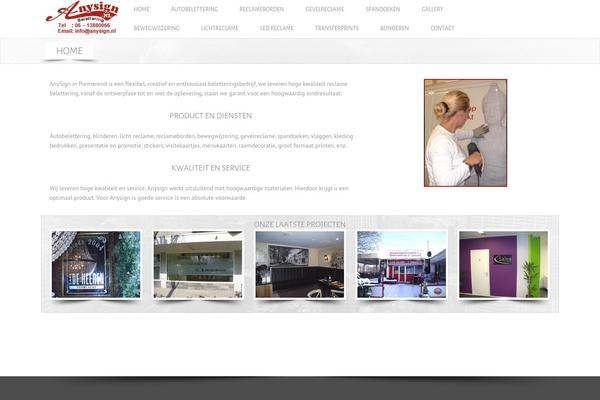 Chimera theme site design template sample