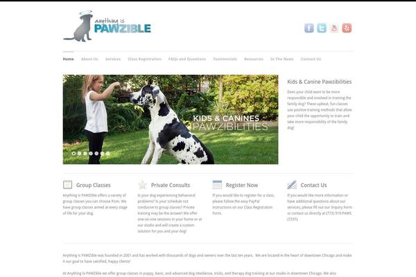 Clarity theme site design template sample