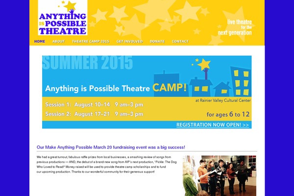 Amped Child theme site design template sample