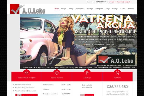 Auto Repair theme site design template sample