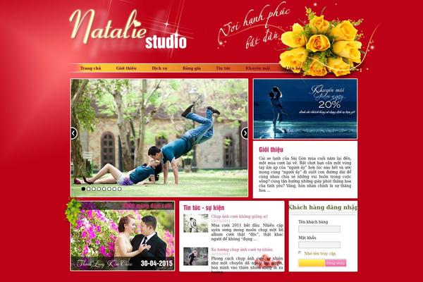 Natalie theme site design template sample