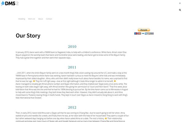DMS theme site design template sample
