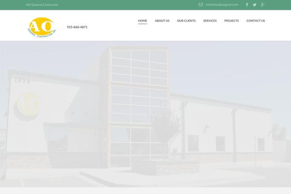 Industrial theme site design template sample