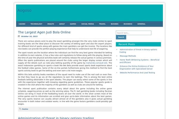 Blue Planet theme site design template sample