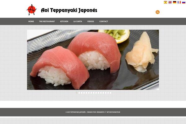 Restaurateur theme site design template sample