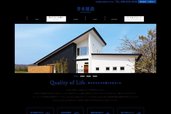 Aoki website example screenshot