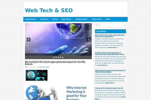 Techtop theme site design template sample