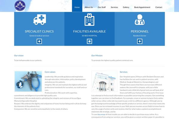 Clinico theme site design template sample