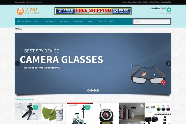 Shopping theme site design template sample
