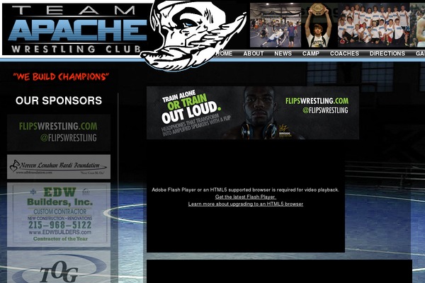 apachewrestling.com site used Apache