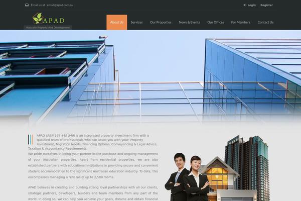 WordPress website example screenshot