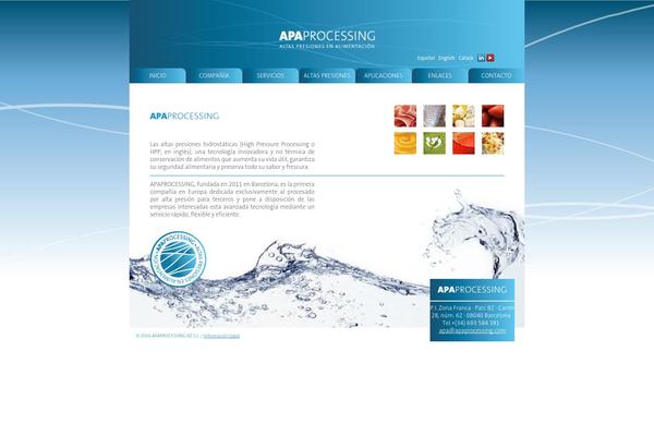 Apa theme site design template sample