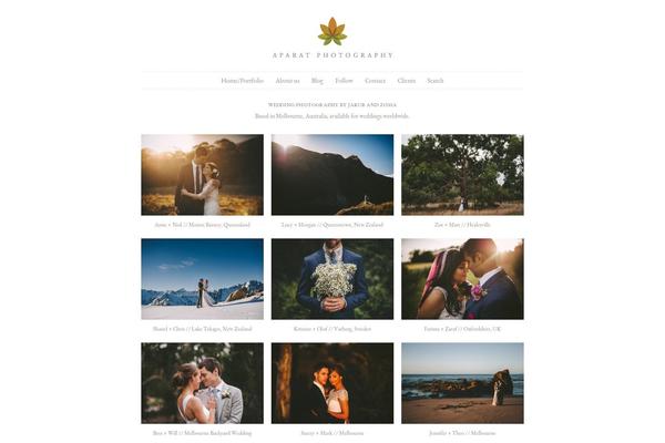 Prophoto4 theme site design template sample