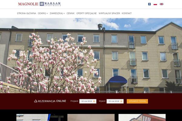Miami theme site design template sample