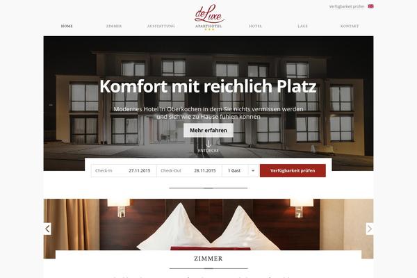 Deluxe theme site design template sample