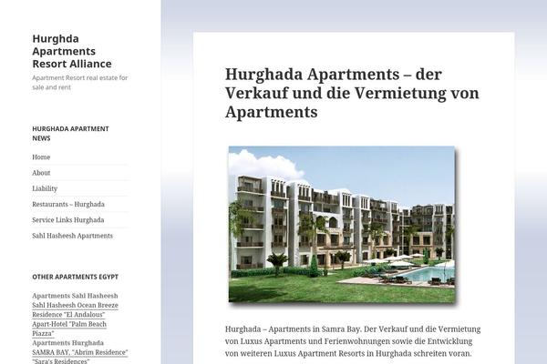 apartment-hurghada.com site used Twenty Fifteen