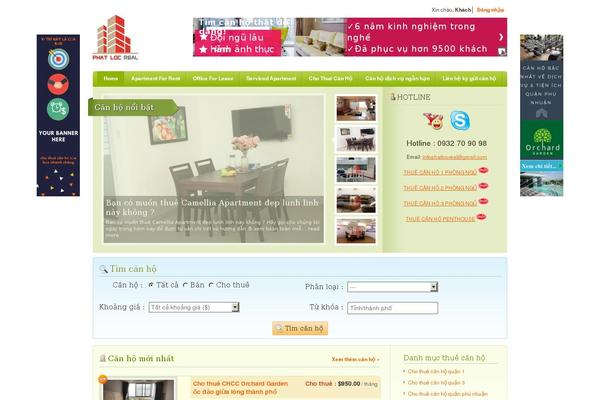 RealEstate theme site design template sample