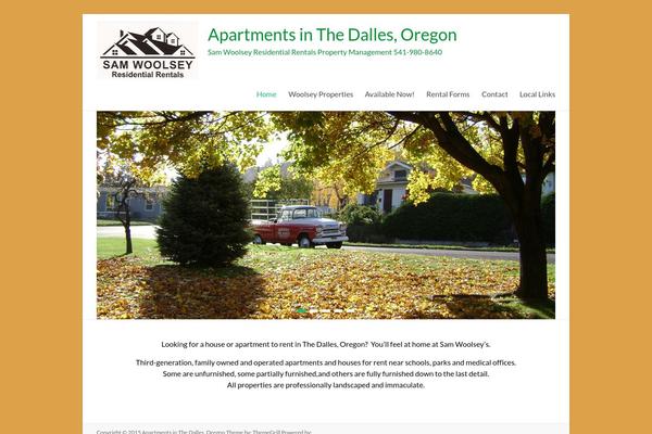 Spacious theme site design template sample